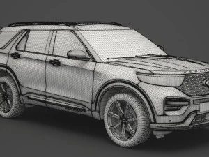 ford-explorer st 2020 3D Model