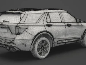 ford-explorer st 2020 3D Model