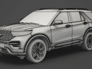 ford-explorer st 2020 3D Model