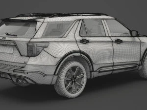 ford-explorer st 2020 3D Model