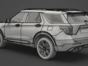 ford-explorer st 2020 3D Model