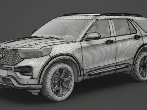 ford-explorer st 2020 3D Model