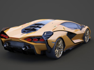 lamborghini-sian hq interior 2020 Modello 3D