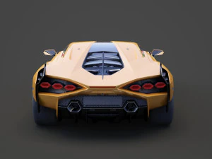 wnętrze siedziby lamborghini-sian 2020 Model 3D