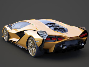 lamborghini-sian hq interior 2020 Modello 3D