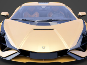 lamborghini-sian hq interior 2020 Modello 3D