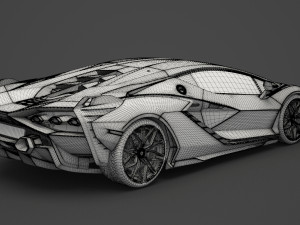 lamborghini-sian hq interior 2020 Modello 3D