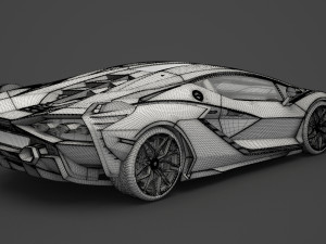 lamborghini-sian hq interior 2020 Modello 3D