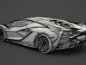 lamborghini-sian hq interior 2020 Modello 3D