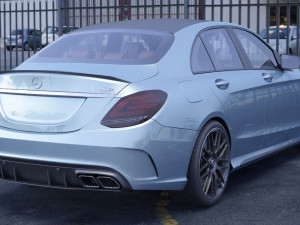 mercedes c63 s amg sedan 2019 hq interior Modelo 3D