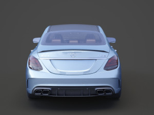 mercedes c63 s amg sedan 2019 hq interior Modelo 3D