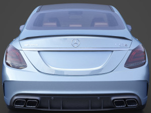 mercedes c63 s amg sedan 2019 hq interior Modelo 3D