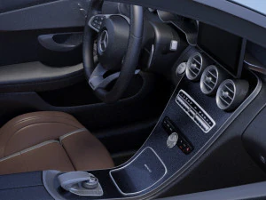 mercedes c63 s amg sedan 2019 hq interior 3D Model