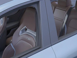 mercedes c63 s amg sedan 2019 hq interior 3D Model