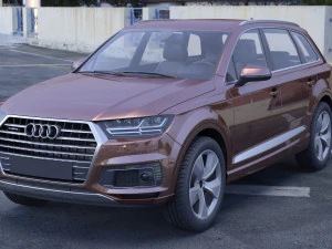 audi q7 e-tron 2017 3D Model