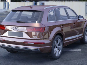 audi q7 e-tron 2017 3D Model