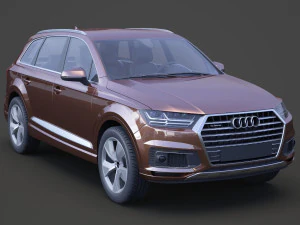 audi q7 e-tron 2017 3D Model