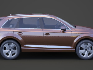 audi q7 e-tron 2017 3Dモデル