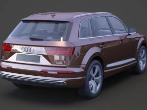 audi q7 e-tron 2017 3Dモデル