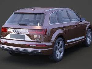 audi q7 e-tron 2017 3D Model