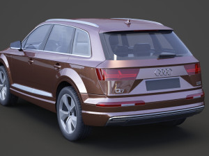 audi q7 e-tron 2017 3Dモデル