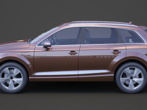 audi q7 e-tron 2017 3Dモデル