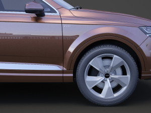 audi q7 e-tron 2017 3Dモデル