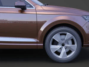 audi q7 e-tron 2017 3D Model