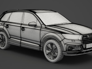 audi q7 e-tron 2017 3Dモデル