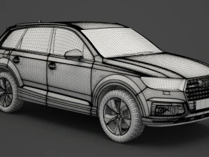 audi q7 e-tron 2017 3D Model