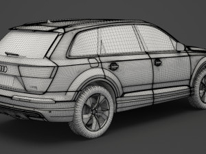 audi q7 e-tron 2017 3Dモデル