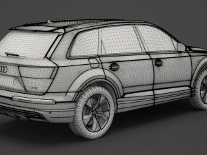 audi q7 e-tron 2017 3D Model