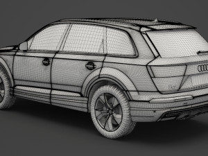 audi q7 e-tron 2017 3Dモデル