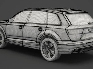 audi q7 e-tron 2017 3D Model