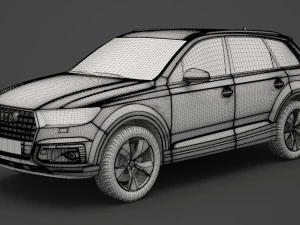 audi q7 e-tron 2017 3D Model