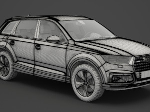 audi q7 e-tron 2017 3Dモデル