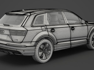 audi q7 e-tron 2017 3Dモデル