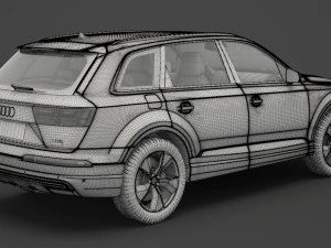 audi q7 e-tron 2017 3D Model