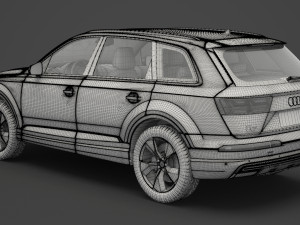 audi q7 e-tron 2017 3Dモデル