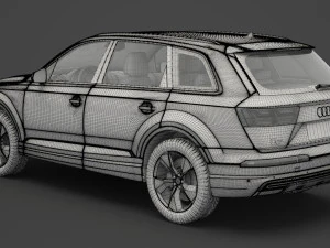 audi q7 e-tron 2017 3D Model