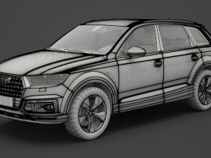 audi q7 e-tron 2017 3Dモデル