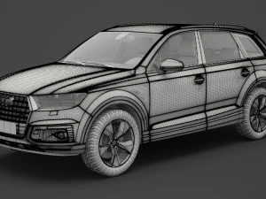 audi q7 e-tron 2017 3D Model