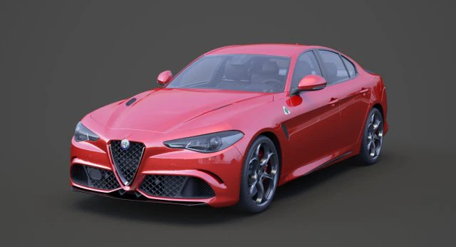alfa romeo giulia 2016 Model 3D .c4d .max .obj .3ds .fbx .stl .blend 