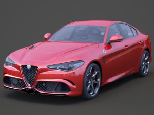 alfa romeo giulia 2016 Modèle 3D
