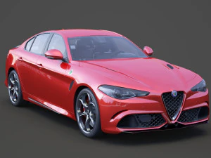alfa romeo giulia 2016 Model 3D