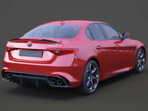 alfa romeo giulia 2016 Model 3D