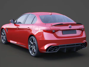 alfa romeo giulia 2016 Model 3D