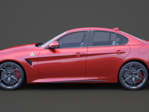 alfa romeo giulia 2016 Modèle 3D