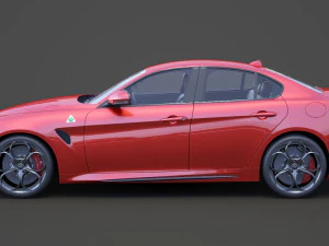 alfa romeo giulia 2016 Model 3D