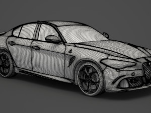 alfa romeo giulia 2016 Modèle 3D